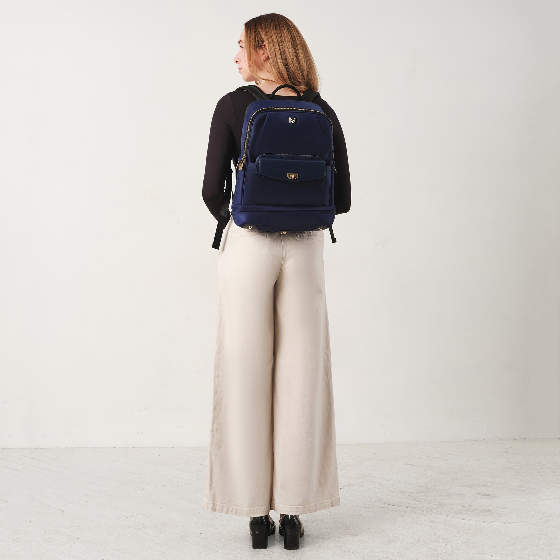 MEIA Work Bag in Sapphire Navy Blue