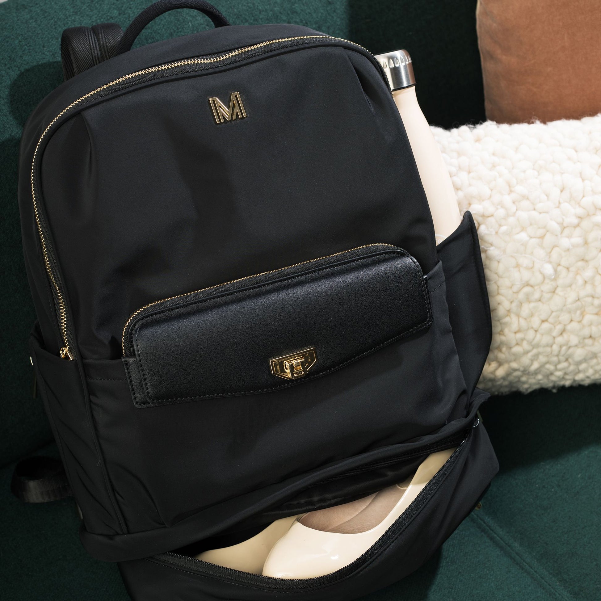 MEIA work travel gym backpack with separated shoe compartment