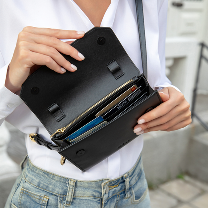 MEIA covertible everyday clutch inside card slots and pocket