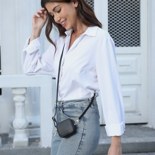 MEIA mini bag charm convertible to crossbody bag