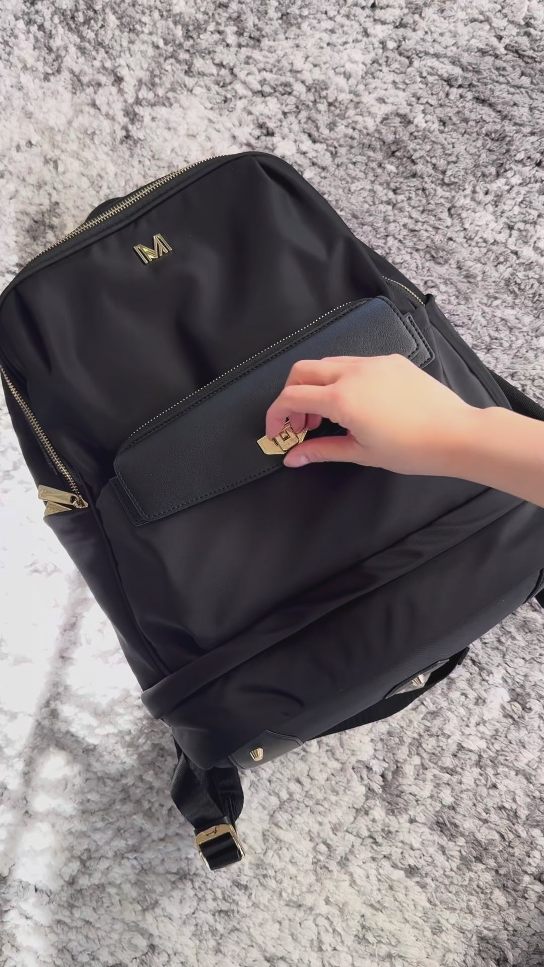 MEIA Work Laptop Backpack with Detachable Clutch Packing